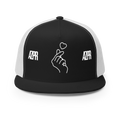 BLACK / WHITE - (PRE-ORDER) "WITH LOVE" TRUCKER CAP - AZPR Apparel • A Mental Health Movement