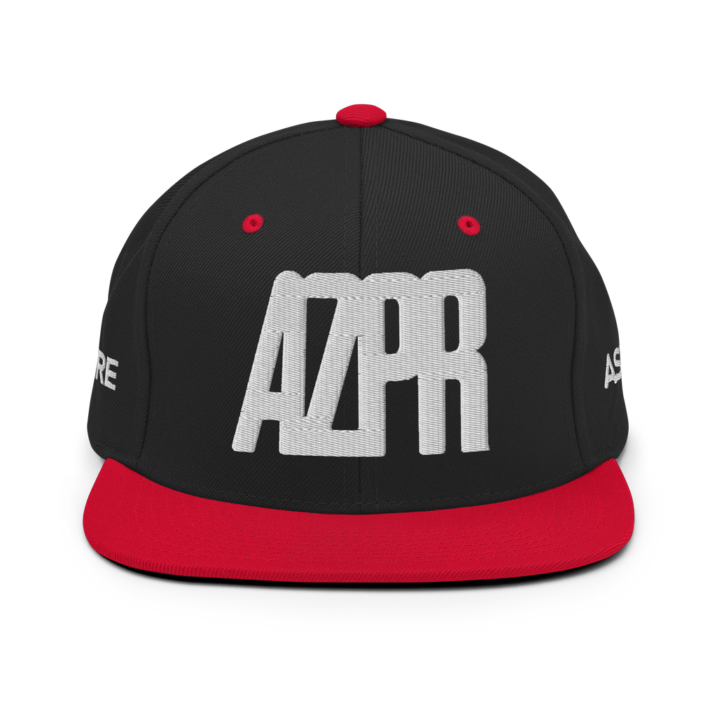 Black / Red - THE ESSENTIAL SNAPBACK HAT - AZPR Apparel • A Mental Health Movement