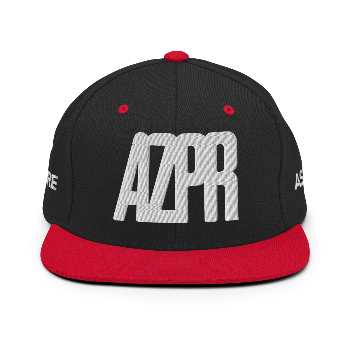 Black / Red - THE ESSENTIAL SNAPBACK HAT - AZPR Apparel • A Mental Health Movement