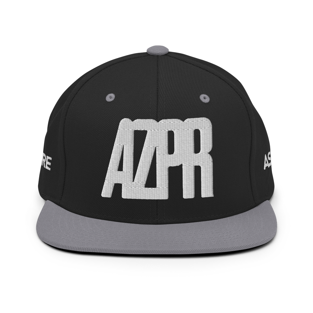 Black / Silver - THE ESSENTIAL SNAPBACK HAT - AZPR Apparel • A Mental Health Movement