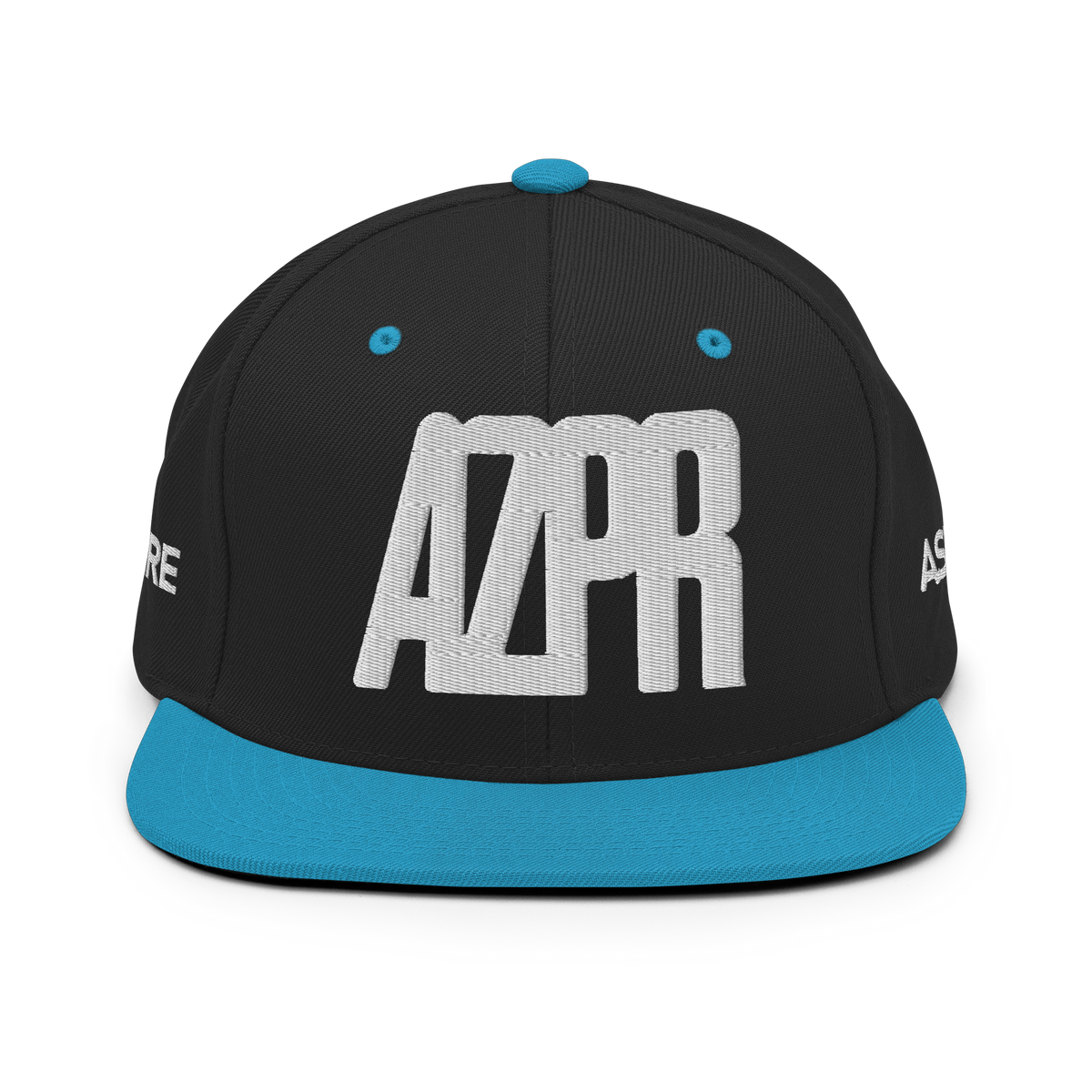 Black / Teal - THE ESSENTIAL SNAPBACK HAT - AZPR Apparel • A Mental Health Movement
