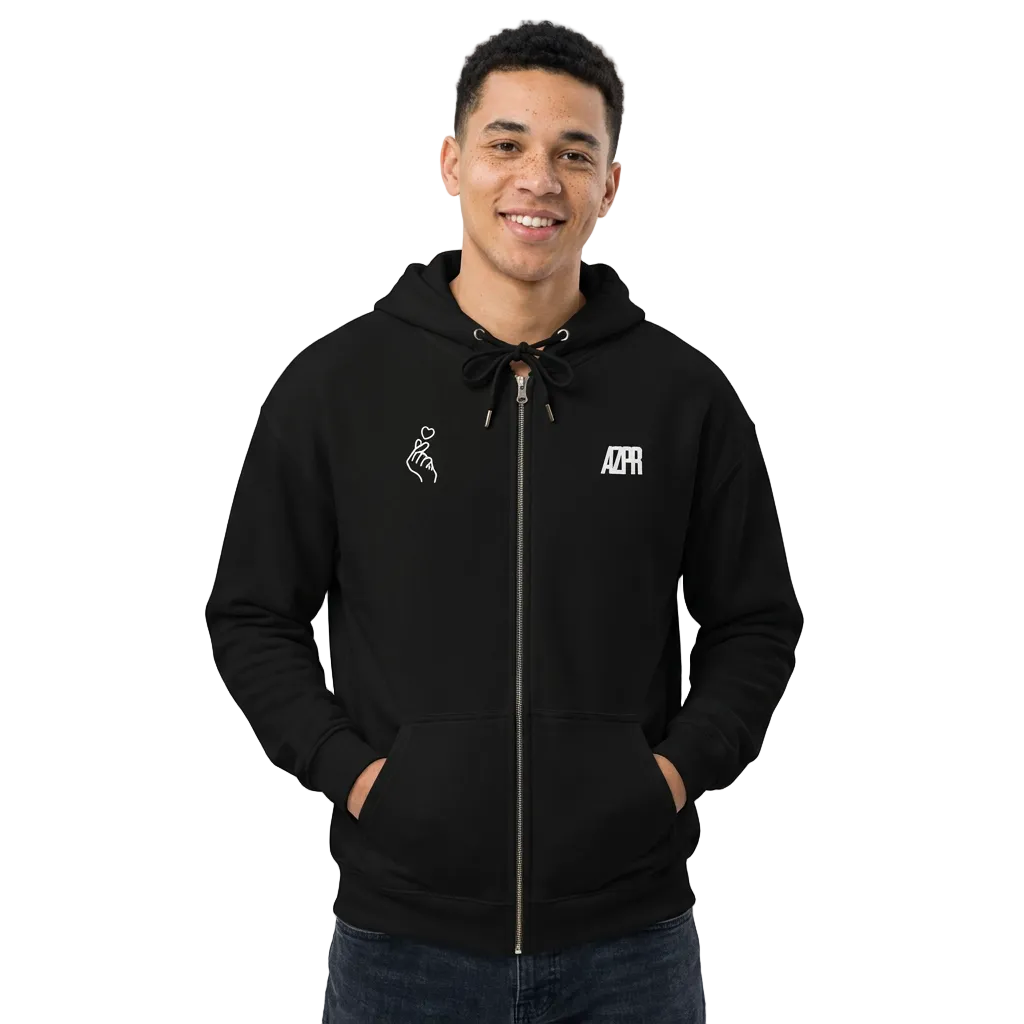"ONE" ZIPPED HOODIE