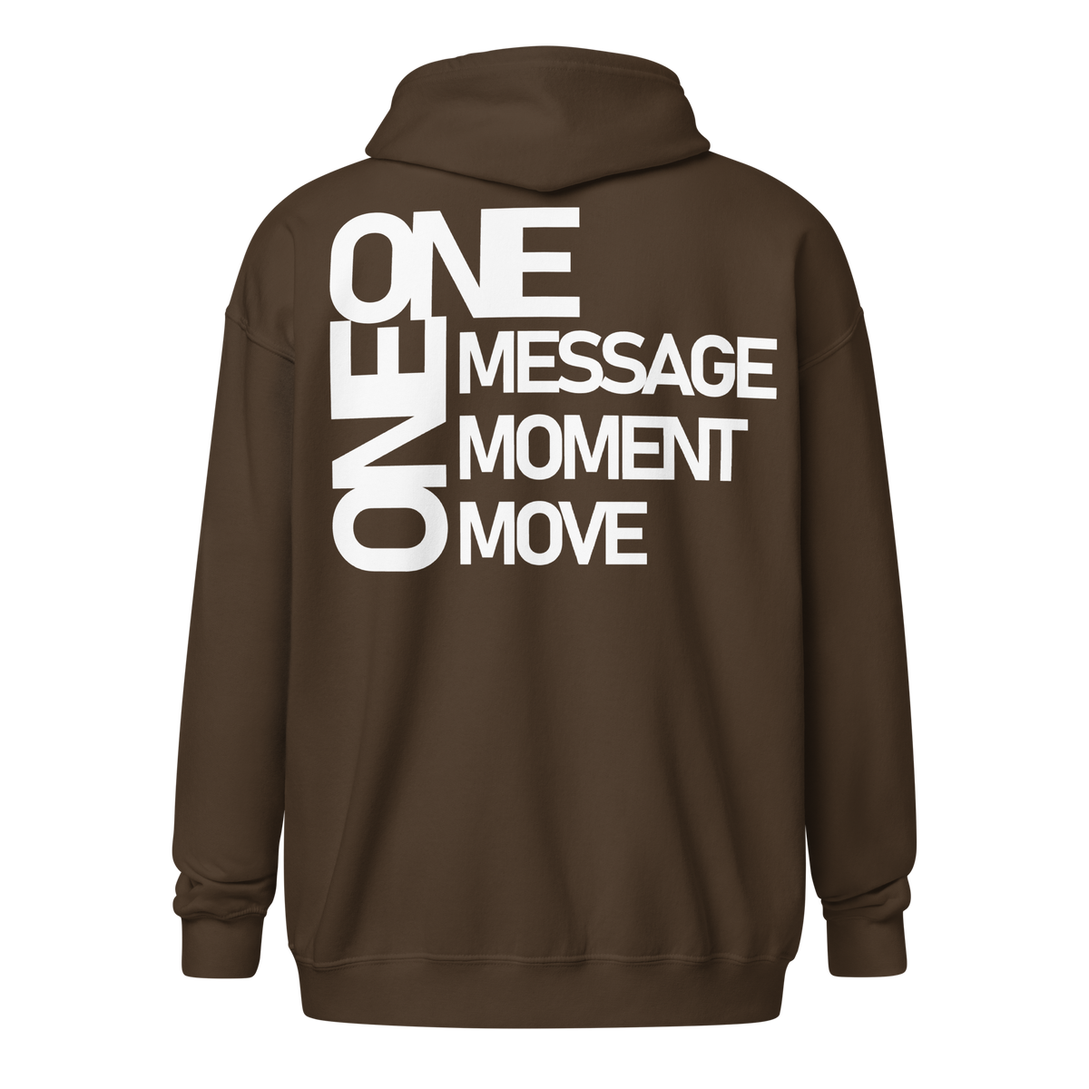"ONE" ZIPPED HOODIE