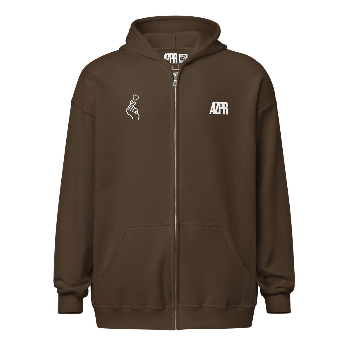 "ONE" ZIPPED HOODIE