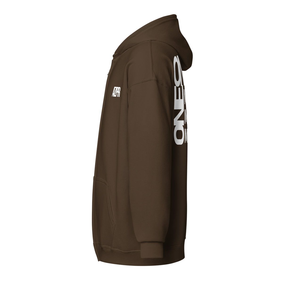 "ONE" ZIPPED HOODIE