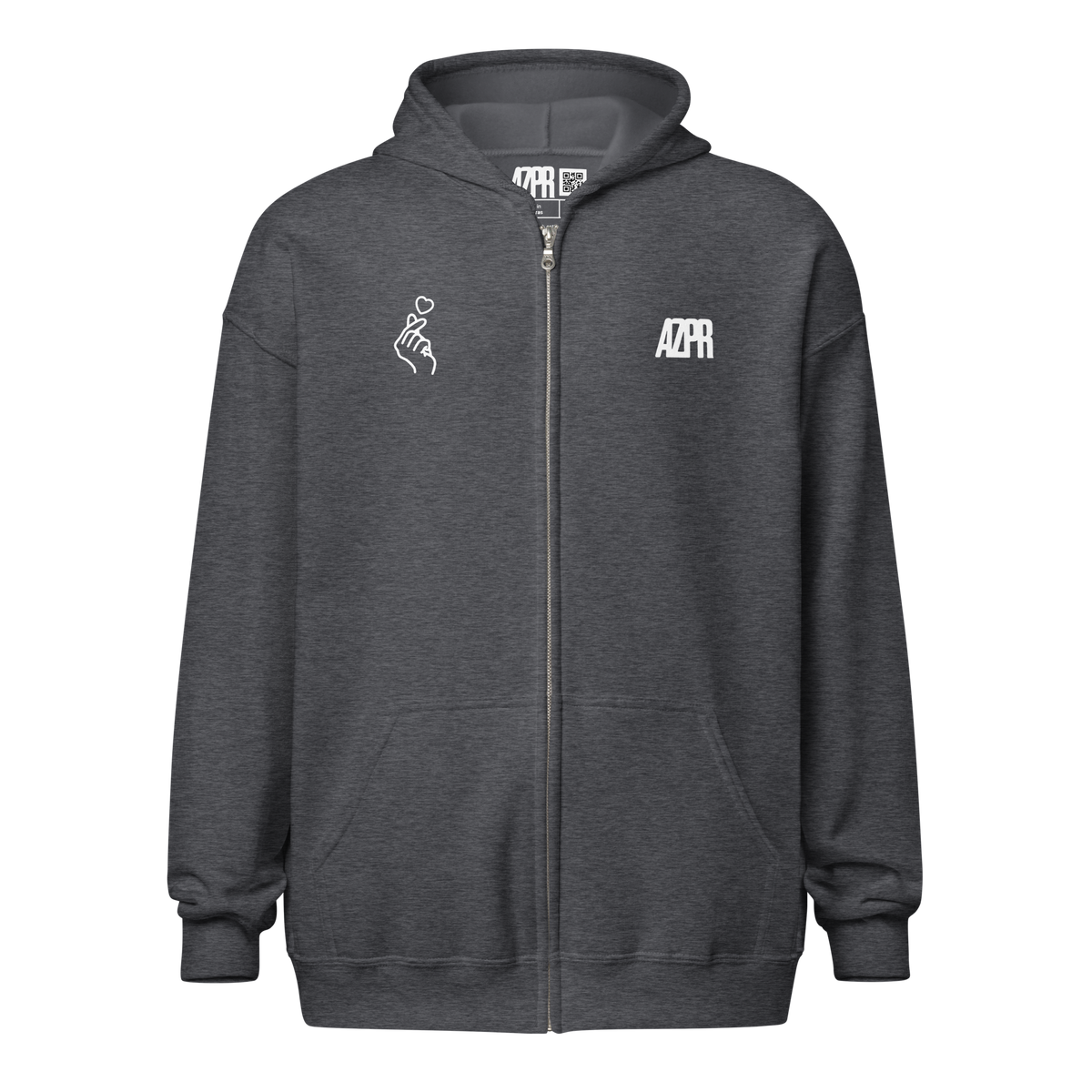 "ONE" ZIPPED HOODIE
