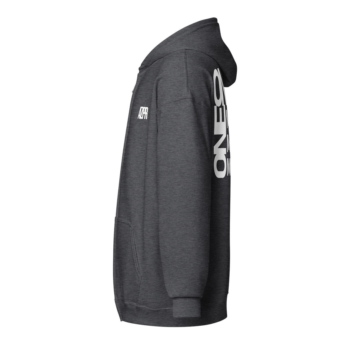 "ONE" ZIPPED HOODIE