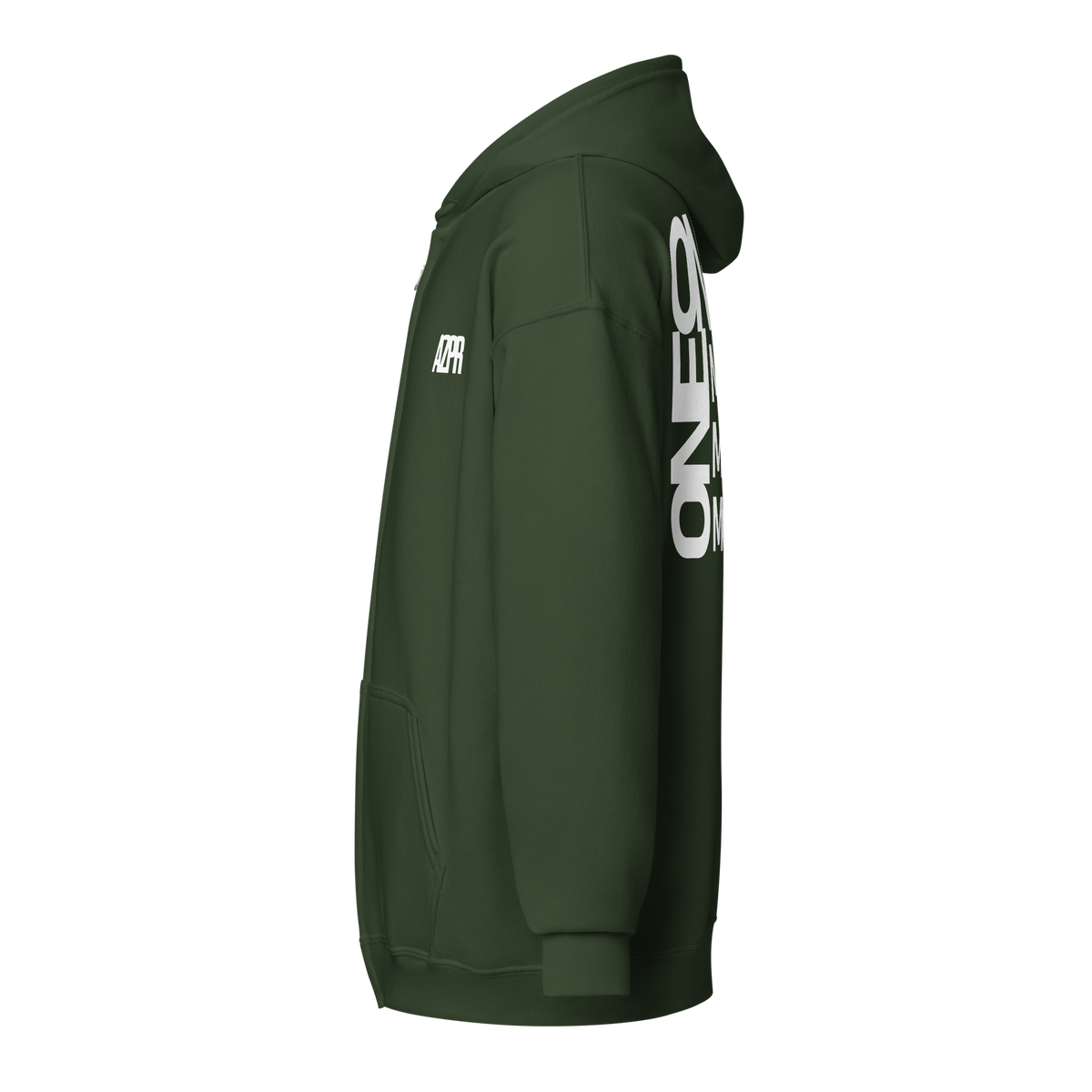 "ONE" ZIPPED HOODIE