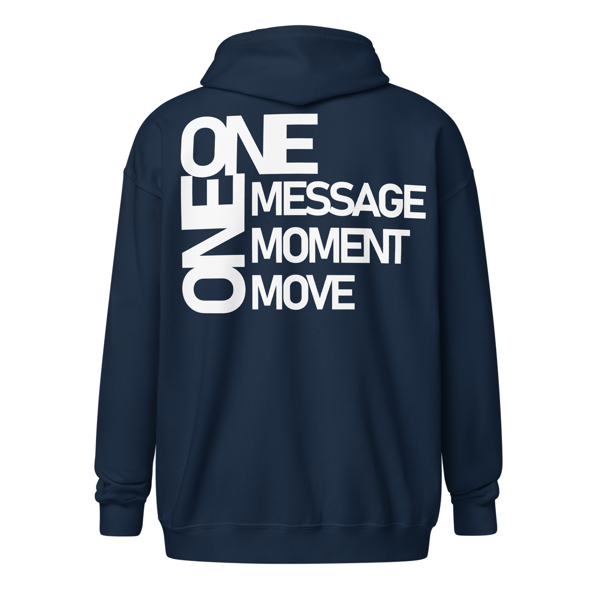 "ONE" ZIPPED HOODIE