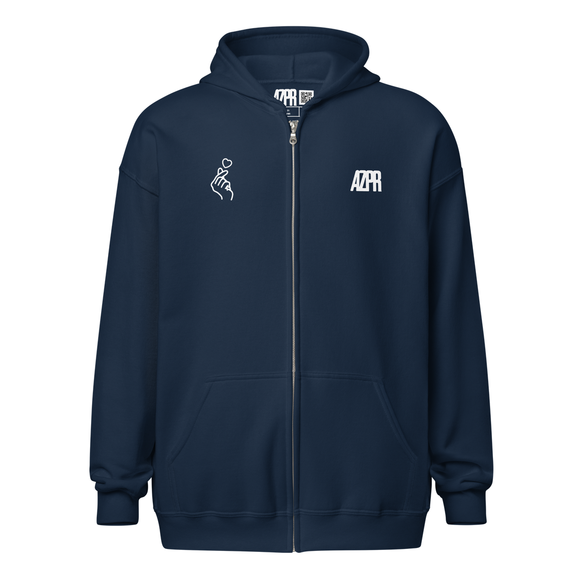 "ONE" ZIPPED HOODIE
