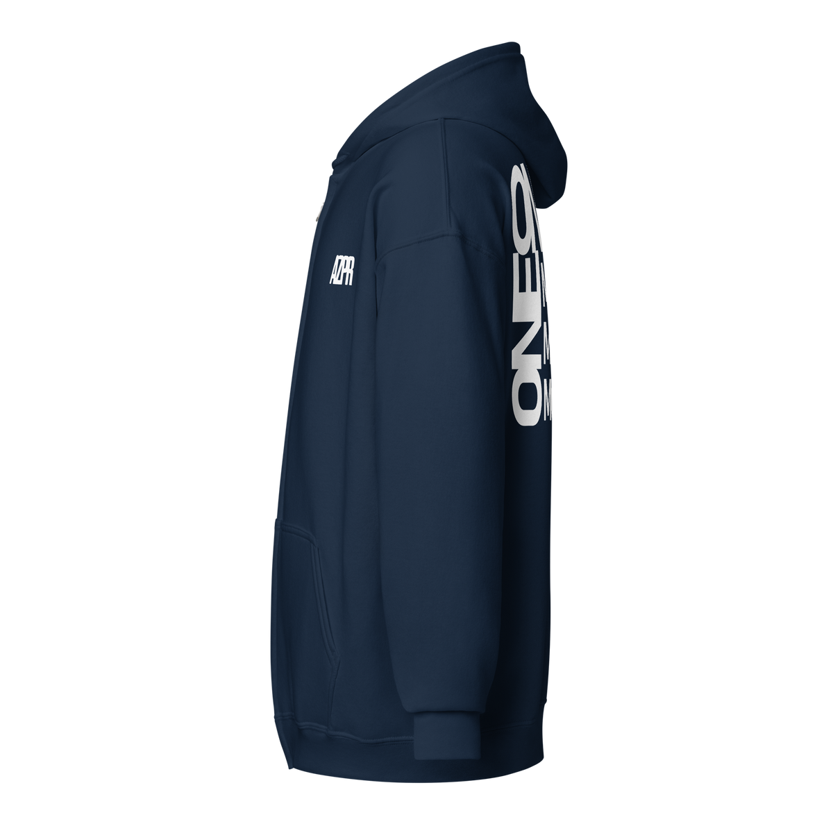 "ONE" ZIPPED HOODIE